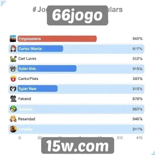 Estatísticas de acessos e jogos mais populares no 66jogo